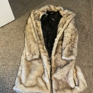 Fashinova mens fur coat size S